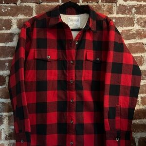 Red and Black Men’s Flannel Jacket
